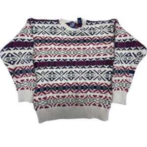 90s Vintage GAP Fair Isle Cotton Knit Sweater “Old GAP” Style – likely New