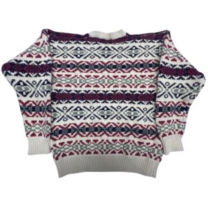 90s Vintage GAP Fair Isle Cotton Knit Sweater “Old GAP” Style – likely New