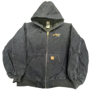 Carhartt J130 DES Hooded Quilt-Lined Work Jacket Navy Blue Men’s 2XL RN#14806