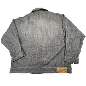 Authentic Vintage Y2K Rocawear Black Denim Jacket – Classic Hip-Hop Streetwear XL