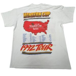 Vintage 1992 NASCAR Winston Cup Daytona to Atlanta Pocket T-Shirt XL