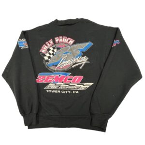 Vintage Billy Pauch 25th Anniversary Dirt Modified Racing Sweatshirt Size S