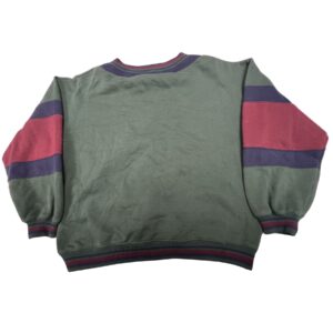 90s Vintage Knights of Round Table V-Neck Sweater Men’s Striped Colorblock XL