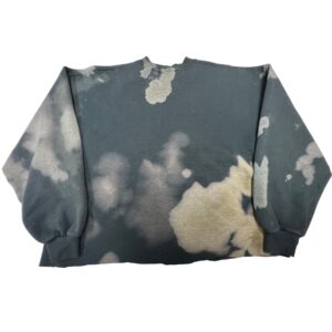 90s Vintage Russell Athletic Tie Dye Sweatshirt Gray Cloud Wash Blank USA XL