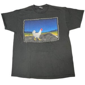 Vintage 1997 Budweiser Chicken Cross T-Shirt XL USA Single Stitch Back Hit