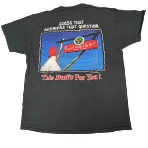 Vintage 1997 Budweiser Chicken Cross T-Shirt XL USA Single Stitch Back Hit