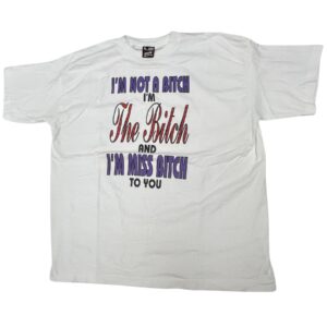 Vintage 90s “I’m Not A Bitch” Tee XL Single Stitch USA Fruit of the Loom Rare