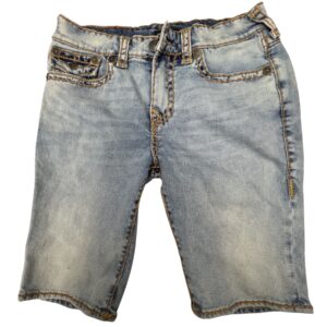 True Religion Shorts Super T Rope Stitch Denim Flap Pocket Y2K Clean Rare