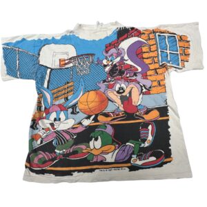 90s Authentic Vintage Tiny Toons Acme Hoop Group AOP T-Shirt Single Stitch Grail