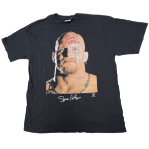 Vintage 1998 Stone Cold Steve Austin 100% Pure WWF T-Shirt Large Rare