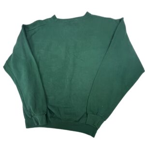 Vintage 1993 Looney Tunes Taz Sweatshirt Green Garment Graphics Medium