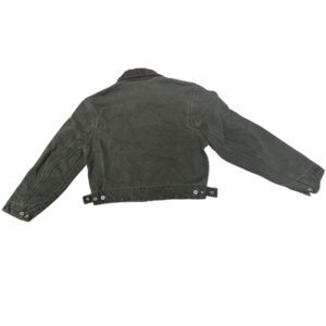 VTG Carhartt YYJ97 MOS Detroit Jacket Youth Small Moss Green Fleece Lined Mint