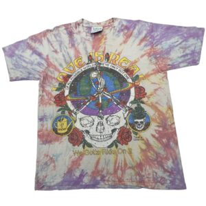 Online Ceramics “Love Is Real” Tie-Dye T-Shirt – Grateful Dead Inspired Graphic