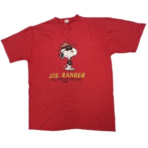 Rare 1970s Peanuts Joe Ranger Yellowstone T-Shirt Artex Single Stitch USA MINT