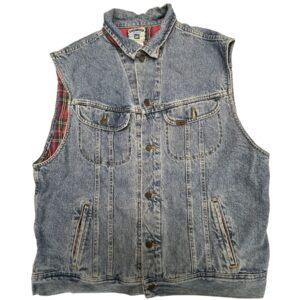 Vintage Lee Authentic Denim Vest L 90s Classic Retro Jacket