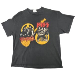 Vintage 2003 Aerosmith KISS Tour XL Rocksimus Maximus Concert T-Shirt Tee
