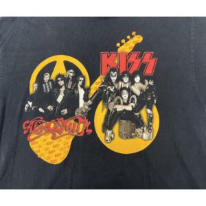 Vintage 2003 Aerosmith KISS Tour XL Rocksimus Maximus Concert T-Shirt Tee