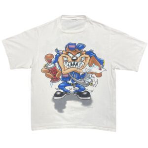 90s Vintage Looney Tunes Taz Tasmanian Devil Mailman Single Stitch Cartoon Tee