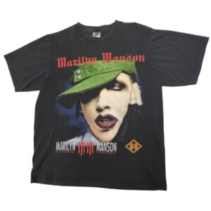 Rare Y2K Vintage 2003 Marilyn Manson “Golden Age of Grotesque” Tour Tee Large
