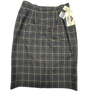Vintage 80s Miss Pendleton Wool Skirt Sz 16 NWT Plaid A-Line USA Made Luxury