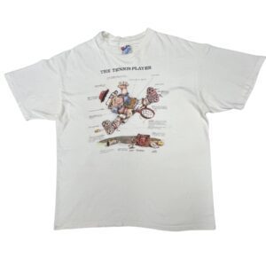 Vintage Gary Patterson Tennis Player T-Shirt L Hanes Beefy-T USA Single Stitch