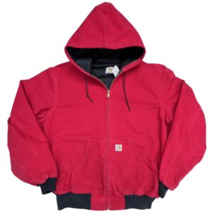 Y2K Vintage Carhartt Red Duck Jacket Workwear Heavyweight Jacket Excellent XXL