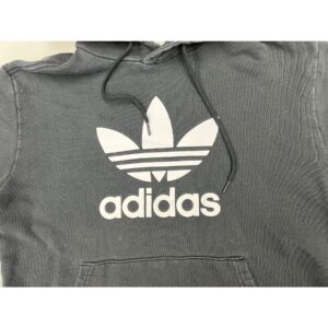 Adidas Originals Trefoil Hoodie Black L Big Logo Streetwear Vintage Style Men’s