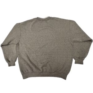 Vintage Cottagecore Brown Quilted Sweatshirt Floral Embroidery Grannycore Cozy: