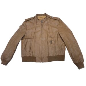 Vintage Casablanca Leather Jacket Western Nut Brown Retro Western Wear Unisex