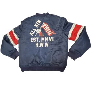 Parish Nation All Ntn EST MMVI Navy Varsity Jacket Letterman Streetwear