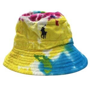 Polo Ralph Lauren Tie Dye Chino Bucket Hat Multicolor Vintage Style Streetwear