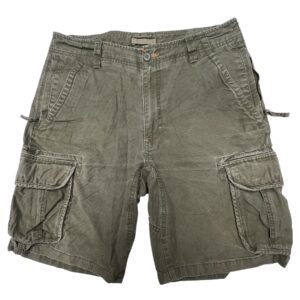 Vintage olive green cargo pants from L.L.Bean featuring the classic Natural Fit