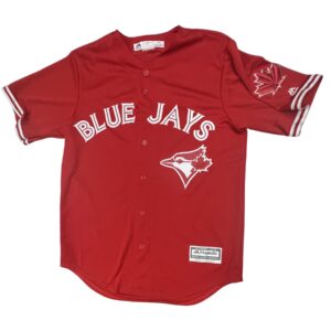 Toronto Blue Jays Majestic Red Canada Day Fashion Jersey Heinz #57 Y2K Baseball
