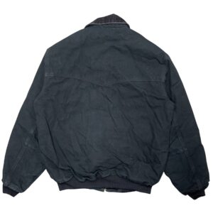 Vintage 90s Carhartt J13 Santa Fe Jacket Black USA Made Blanket Lined Workwear L
