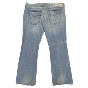 True Religion Ricky Straight Jeans Men’s 42 Light Wash Flap Pocket Mexico