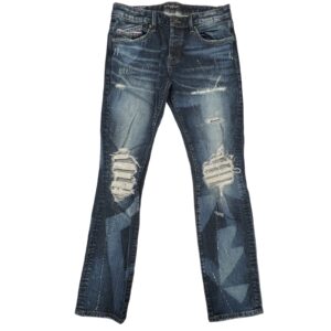 Cult of Individuality Greaser Fit Distressed Patchwork Denim Grail Y2K Streetwear