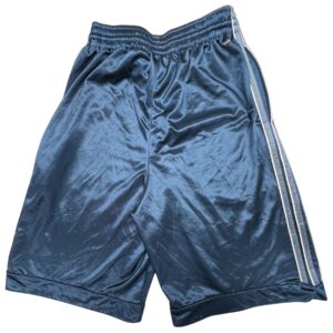 Vintage Adidas Dazzle Basketball Shorts Blue Shiny Silky 3-Stripes NBA Style