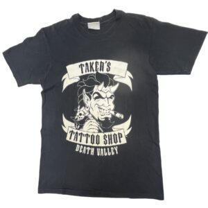 Rare VTG WWF Undertaker Taker's Tattoo Shop Tee Single Stitch Wrestling Grail