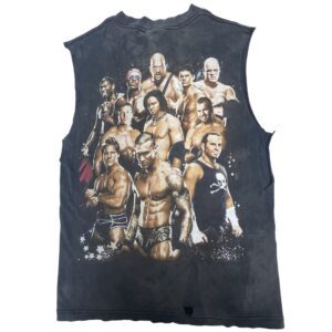 Vintage VTG WWE AEW Promo Tee Shirt Small CM PUNK UNDERTAKER CENA TRIPLE H MORE both side custom top tank