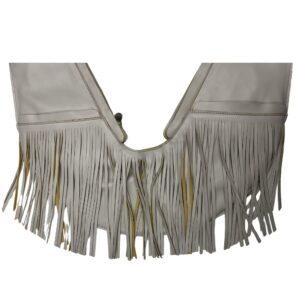 NWT Sash Bag Yosemite Fringe Leather Crossbody Sling Purse Grey Taupe