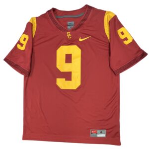 Nike USC Trojans #9 Dri-FIT Football Jersey Red Men’s Size M NCAA Game Jersey