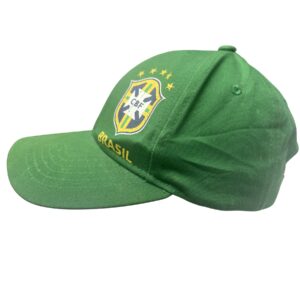 Official Brazil Soccer Cap CBF Brasil National Team Green Yellow Hat