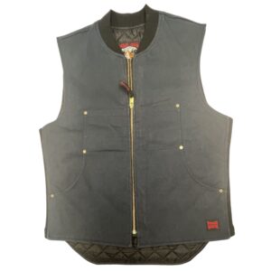 Tough Duck WV04 Moto Vest Jackson Roofing Embroidered Navy Size M