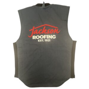Tough Duck WV04 Moto Vest Jackson Roofing Embroidered Navy Size M