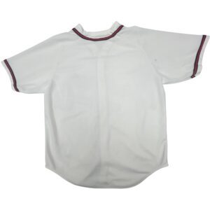 VTG 90s Atlanta Braves CCM Maska Baseball Jersey White Sewn Size M Mint