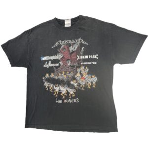 VTG 2003 Metallica Summer Sanitarium Tour Shirt XL Linkin Park Limp Bizkit AAA