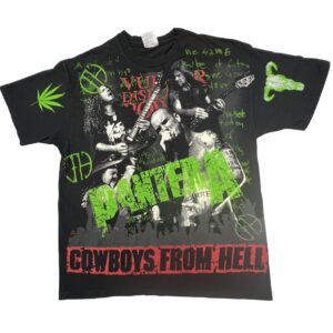 VTG 1992 Pantera Cowboys From Hell Hanes Ultraweight Single Stitch USA made XL