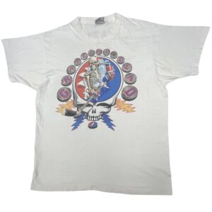 VTG 1994 Grateful Dead Minglewood Hockey Shirt Liquid Blue Steal Your Face USA