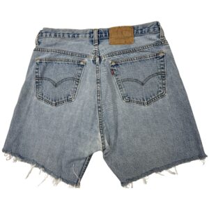 VTG Levi's 501 Cutoff Shorts W32 90s Grunge Frayed Distressed Denim Canada Made