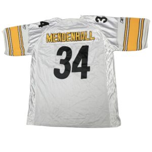 VTG Pittsburgh Steelers Reebok Rashard Mendenhall On-Field Jersey NFL Black Sewn
